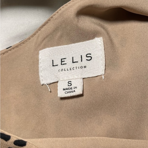 Le Lis One Shoulder Cable Cheetah Print Cinch Dress Size S - Picture 5 of 7